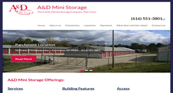 Desktop Screenshot of aanddministorage.com